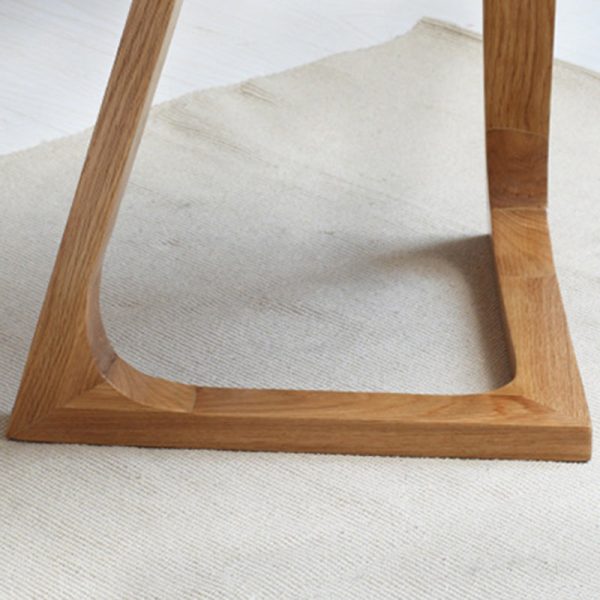 Traditional Vintage Wood V-Shape Base End Table For Living Room - Image 10
