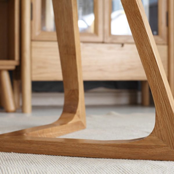 Traditional Vintage Wood V-Shape Base End Table For Living Room - Image 9