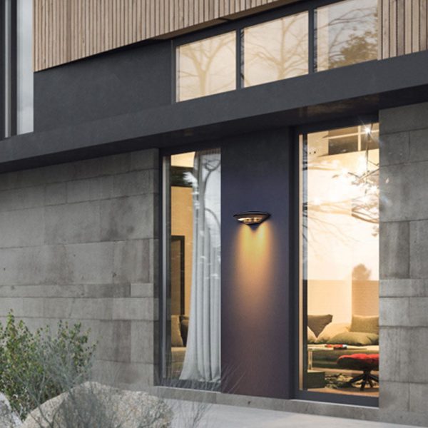 Modern Creative Flying Saucer Round LED Outdoor Waterproof Wall Sconce Lamp - Image 16