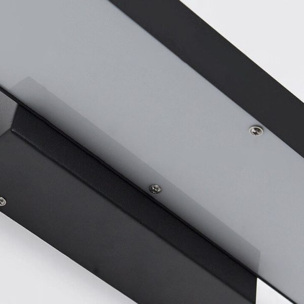 Modern Minimalist Rectangular Flat LED Sensor Outdoor Waterproof Wall Sconce Lamp - Image 12