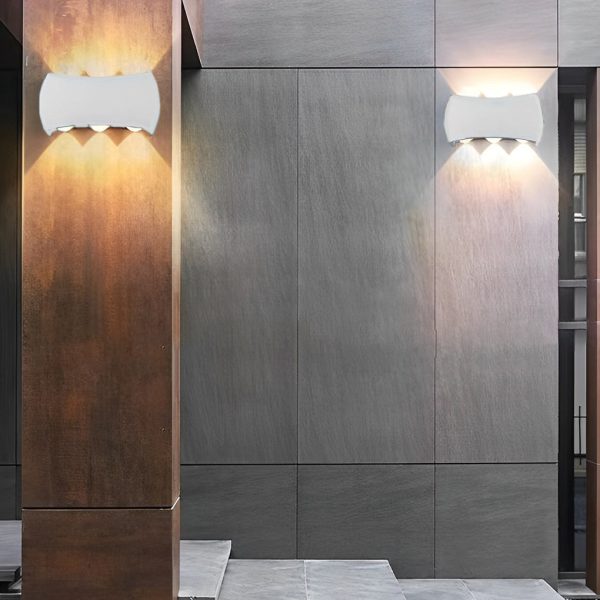 Outdoor Up Down Light LED Waterproof Exterior Aluminum Wall Lights - Image 2