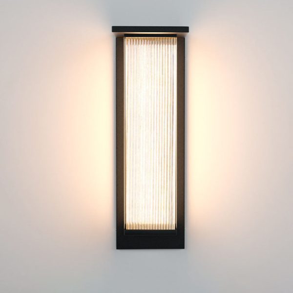 Modern Minimalist Solar Waterproof Rectangular Stainless Steel Acrylic LED Outdoor Wall Sconce Lamp For Outdoor Patio - Image 15