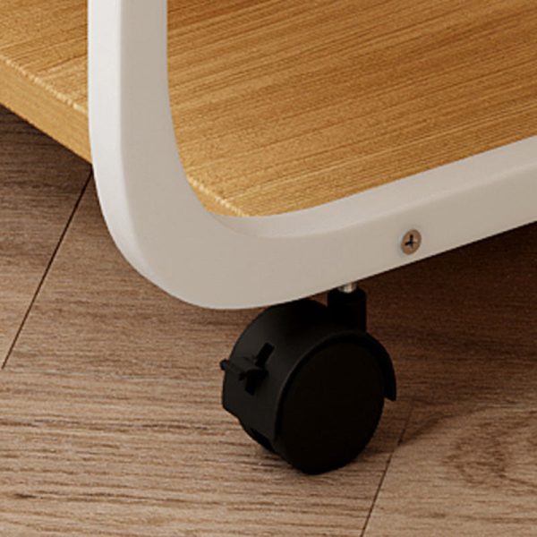 Modern Minimalist Rectangular MDF Stainless Steel End Table 2-Tier Removable For Living Room - Image 7