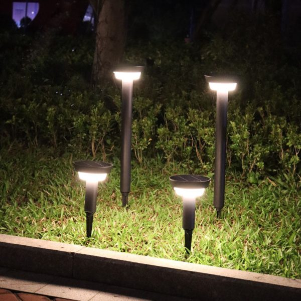 Modern Simplicity Waterproof Solar Round Aluminum Acrylic Outdoor Lights For Garden - Image 13