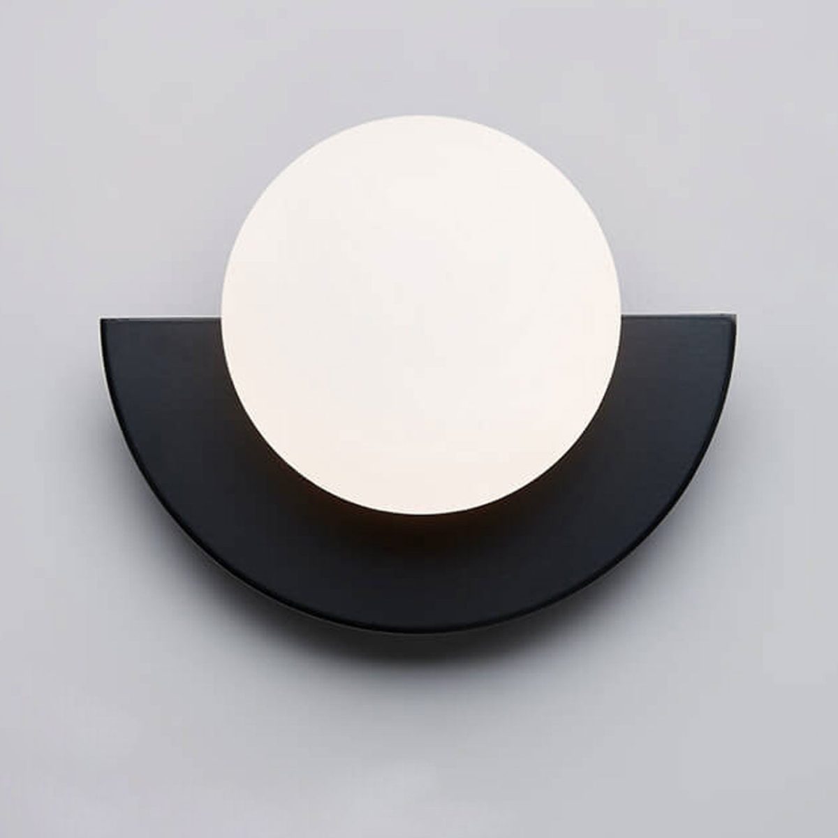 Modern Minimalist Glass Spherical Colorful Semicircle Design 1-Light Wall Sconce Lamp - Image 5