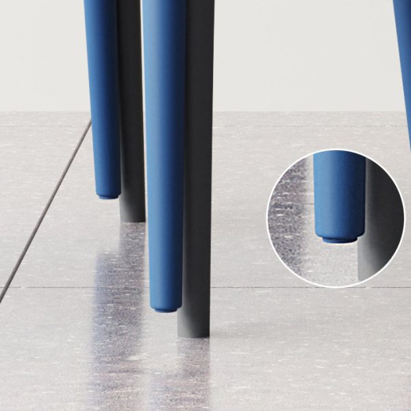 Contemporary Creative Rectangular Plastic Chair Backrest Armless For Living Room - Image 8