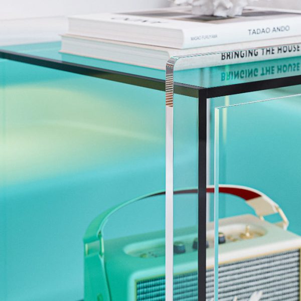 Modern Minimalist Square Acrylic Nightstand For Bedroom - Image 6