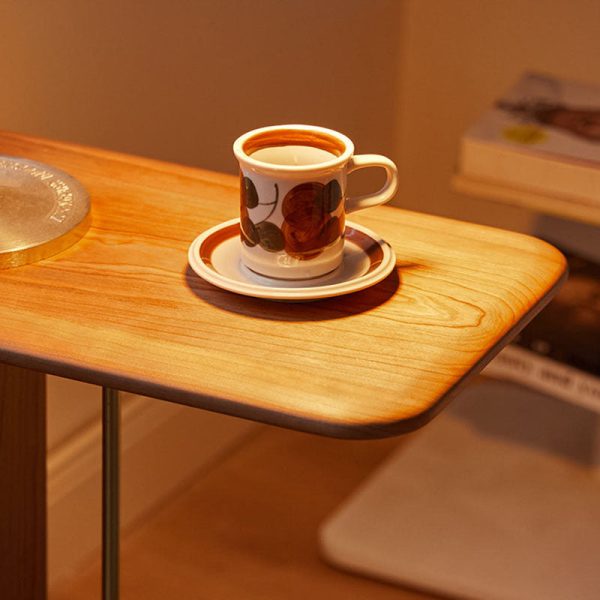 Modern Minimalist Square Wood End Table For Living Room - Image 6