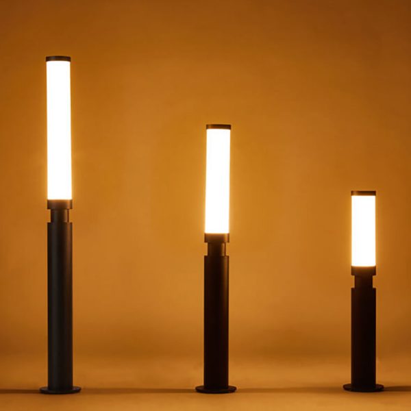 Modern Acrylic Waterproof Creative Lipstick Design LED Outdoor Lawn Floor Lamp - Image 2
