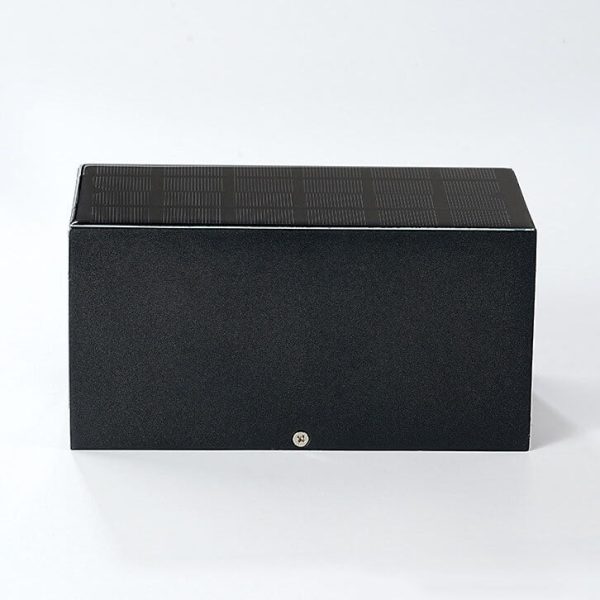 Modern Solar Black Rectangular Die-Cast Aluminum Solar LED Outdoor Wall Light - Image 16