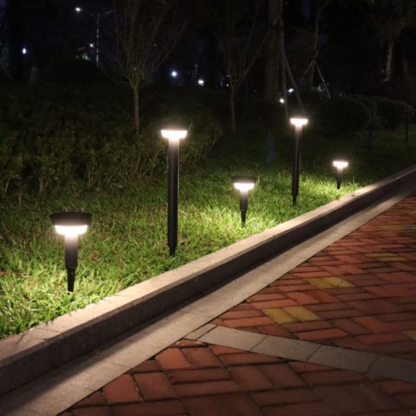 Modern Simplicity Waterproof Solar Round Aluminum Acrylic Outdoor Lights For Garden - Image 3