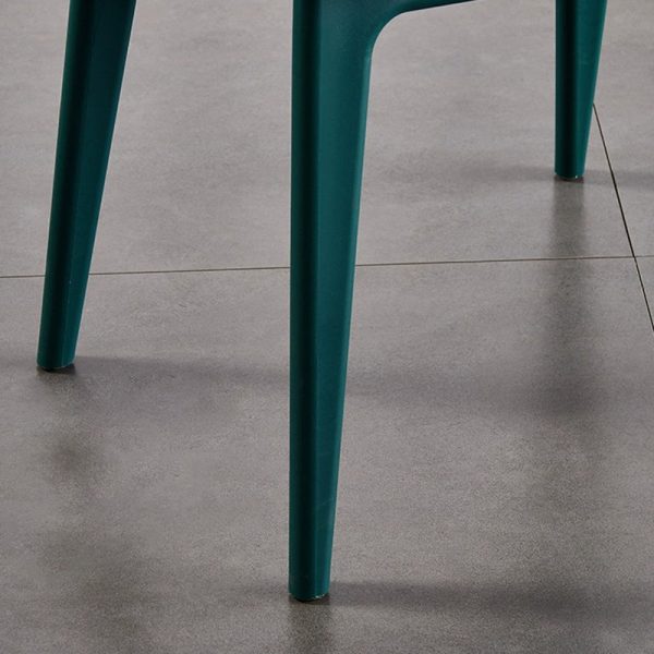 Modern Minimalist Square Frame PP Plastic Dining Chair Backrest For Dining Room - Image 7