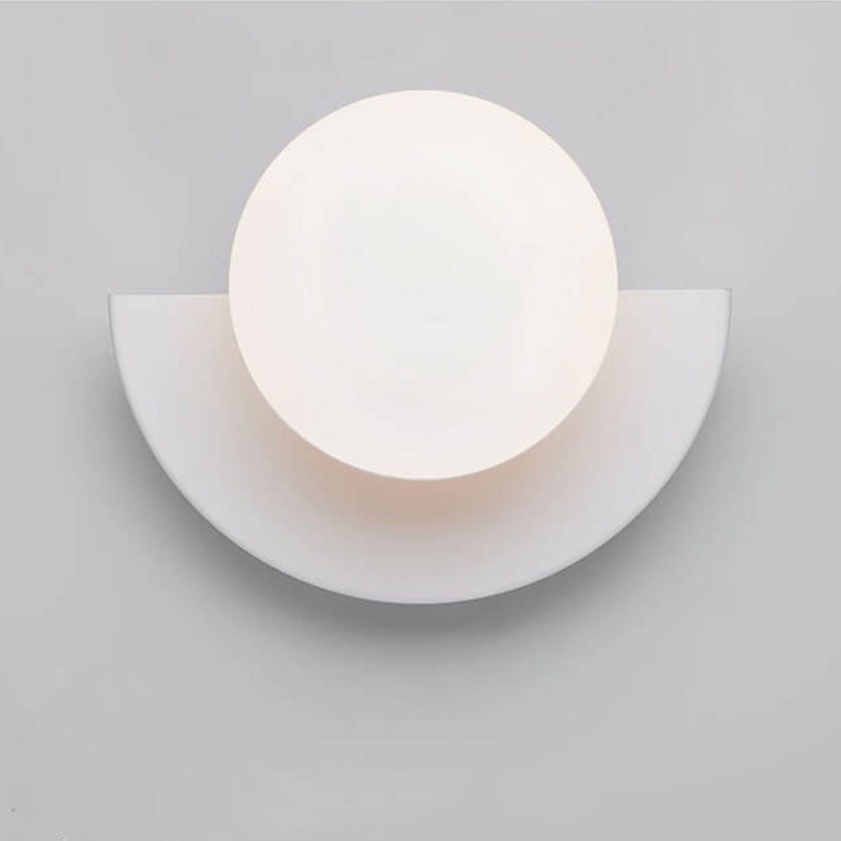 Modern Minimalist Glass Spherical Colorful Semicircle Design 1-Light Wall Sconce Lamp - Image 7