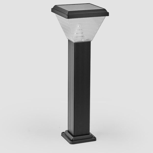 Modern Minimalist Square Cylinder Solar Waterproof ABS PC LED Outdoor Light For Garden - Image 14