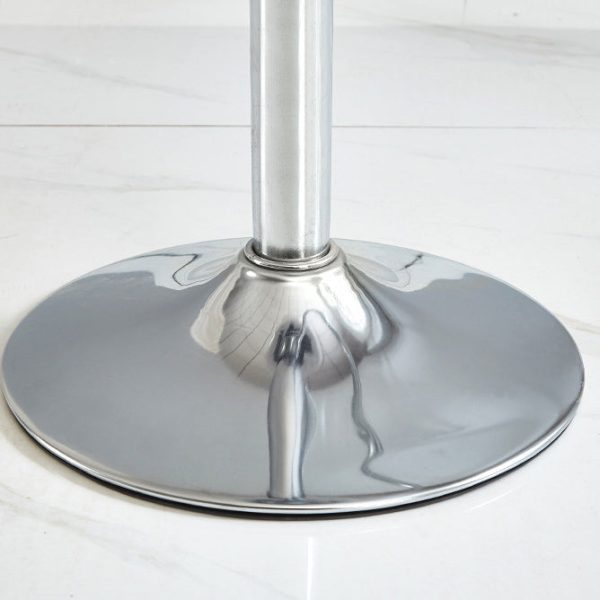 Modern Minimalist Square Round Cylinder Base Metal PET Bar Stool Backrest Footrest For Dining Room - Image 6