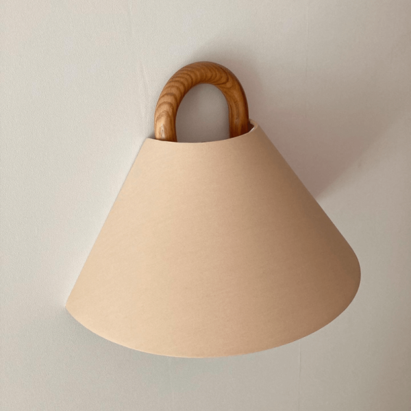Modern Original Solid Wood Pleated Semi-Circle 1-Light Wall Sconce Lamp - Image 23
