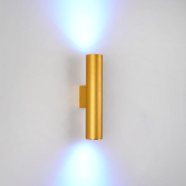 Simple Aluminum Cylindrical 2-Light Wall Sconce Lamp - Image 26