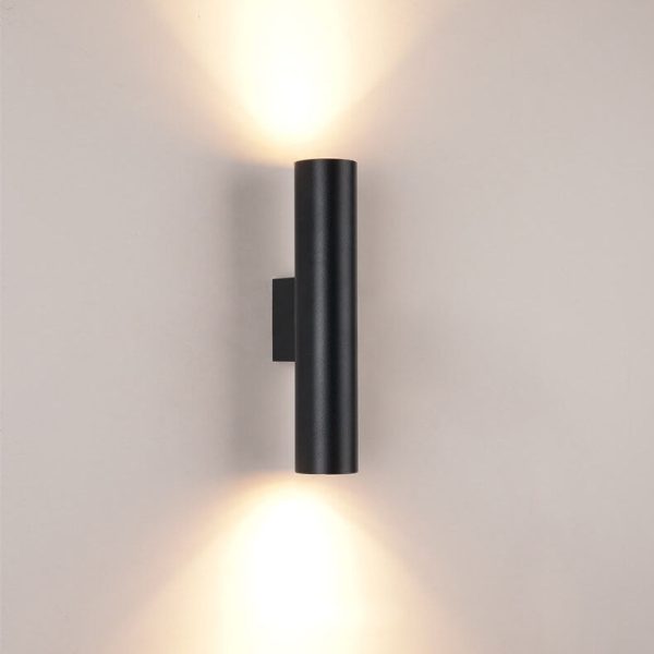 Simple Aluminum Cylindrical 2-Light Wall Sconce Lamp - Image 25