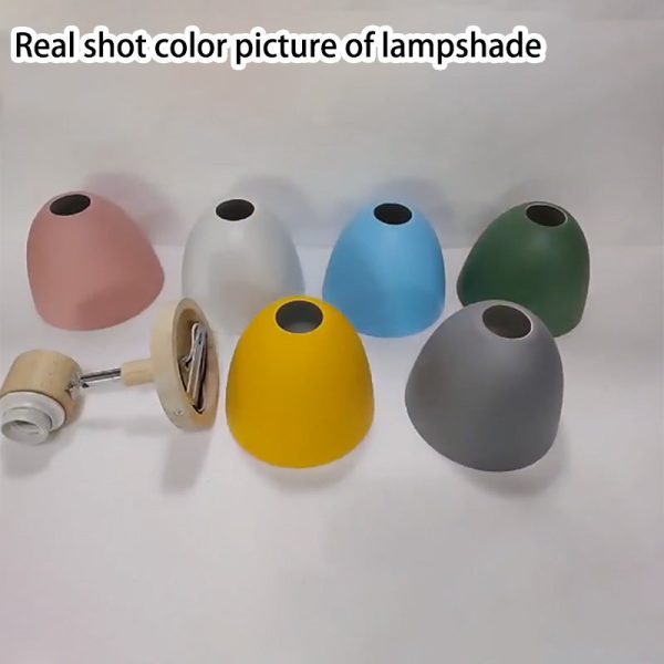 Modern Minimalist Solid Color Macaron Iron Wood 1-Light Wall Sconce Lamp - Image 5