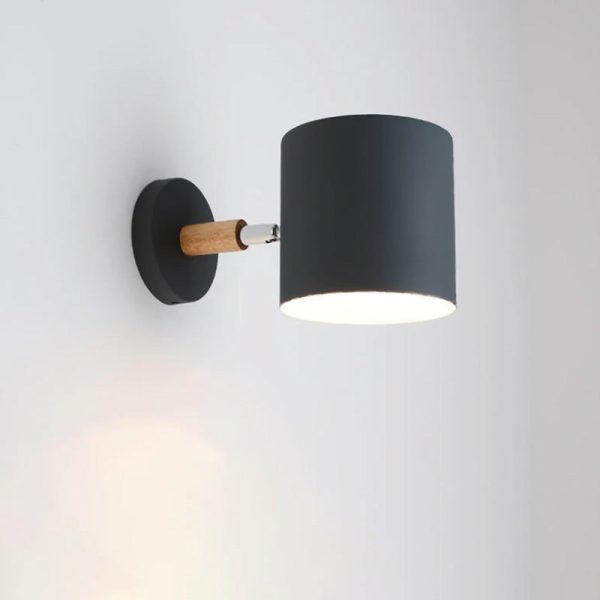 Nordic Macaron Cylinder Rotatable 1-Light Wall Sconce Lamps - Image 14