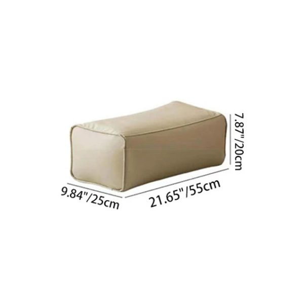 Contemporary Simplicity Round Microfiber Leather Accent Chair Backrest Armless For Living Room - Image 5