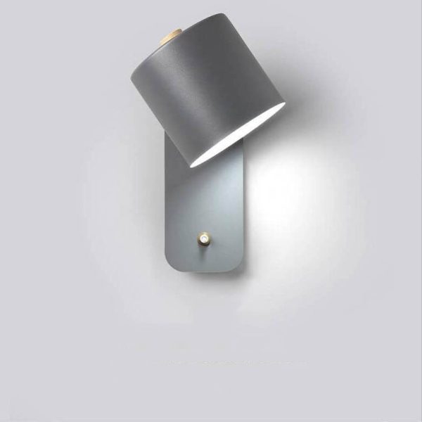 Nordic Macaron Cylinder Shape Rotatable 1-Light Sconce Wall Lamps - Image 12
