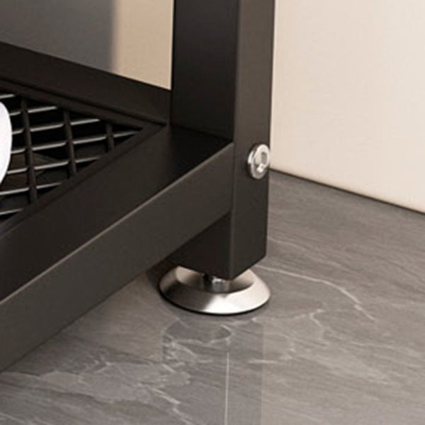 Modern Luxury Rectangle Tech Fabric Carbon Steel Shoe Storage 2-Shelf For Entryways - Image 12