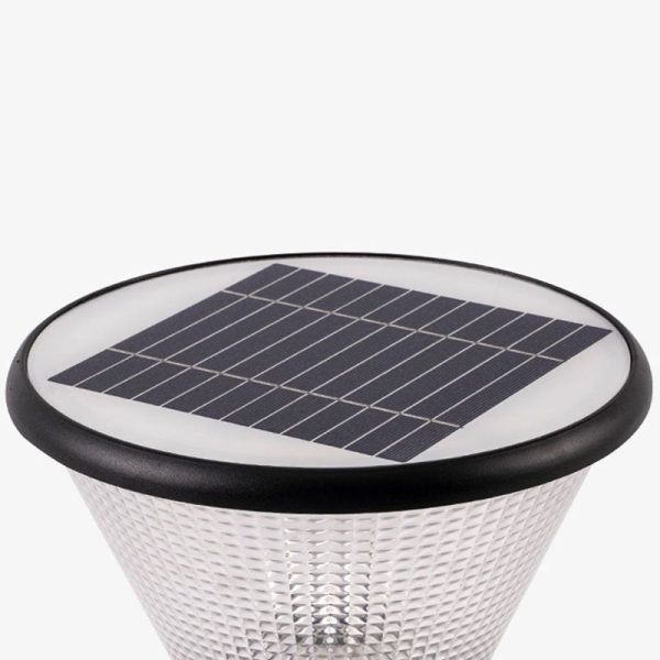 Modern Simplicity Solar Square Round Aluminum Acrylic LED Post Head Light For Garden - Image 9