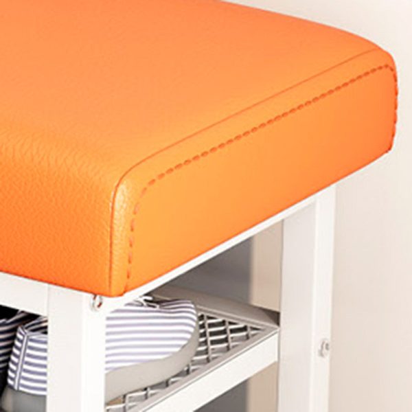 Modern Luxury Rectangle Tech Fabric Carbon Steel Shoe Storage 2-Shelf For Entryways - Image 11