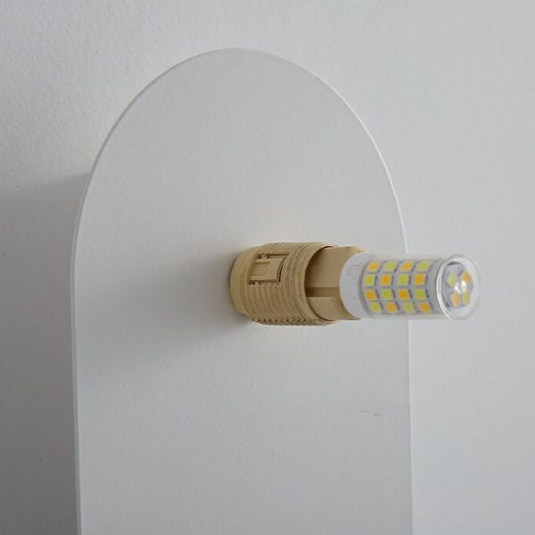 Nordic Minimalist Glass Ring Base 1-Light Wall Sconce Lamp - Image 9