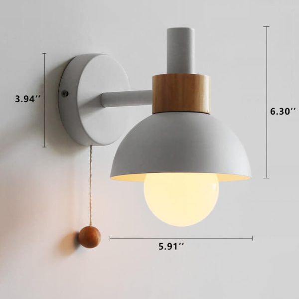 Nordic Macaron Globe 1-Light Wall Sconce Lamp - Image 14