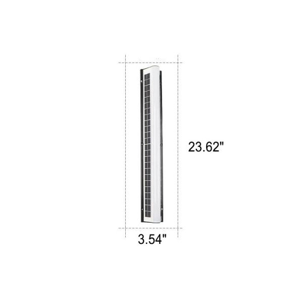 Modern Long Acrylic Solar LED Waterproof Outdoor Garden Wall Light - Image 13
