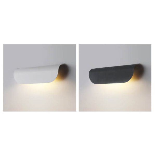 Modern Outdoor Curved  Waterproof LED Garden Wall Sconce Lamp - Image 3