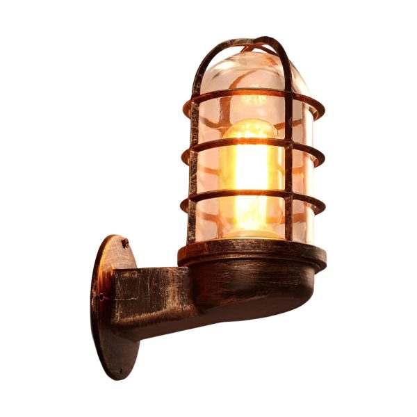 Retro Cage Shape LED 4w Waterproof American-style Outdoor Wall Lamp - Image 8