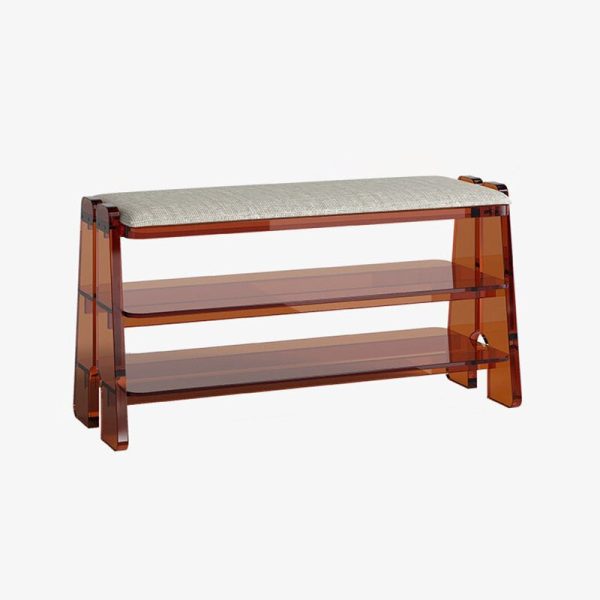 Modern Minimalist Long Rectangle Cotton Linen Acrylic Shoe Storage 2/3 Tier For Entryways - Image 23