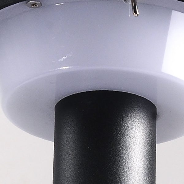 Modern Simplicity Waterproof Solar Round Aluminum Acrylic Outdoor Lights For Garden - Image 12