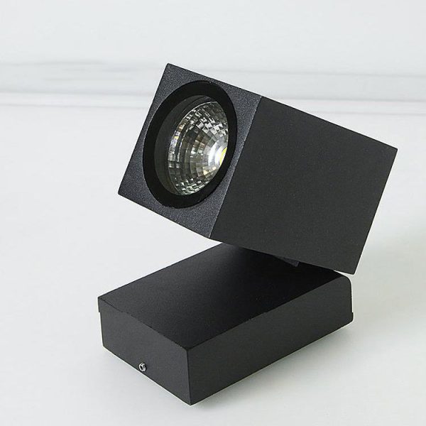 Modern Outdoor Waterproof Square Spotlight Adjustable Angle LED Garden Wall Sconce Lamp - Image 8