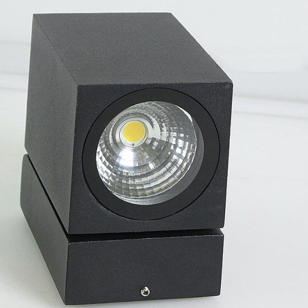 Modern Outdoor Waterproof Square Spotlight Adjustable Angle LED Garden Wall Sconce Lamp - Image 10