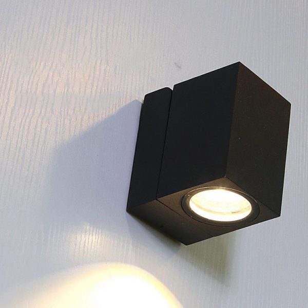 Modern Outdoor Waterproof Square Spotlight Adjustable Angle LED Garden Wall Sconce Lamp - Image 4