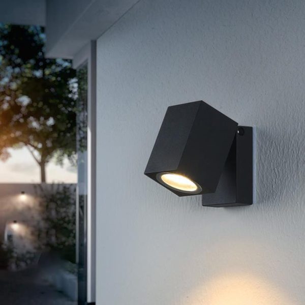 Modern Outdoor Waterproof Square Spotlight Adjustable Angle LED Garden Wall Sconce Lamp - Image 2