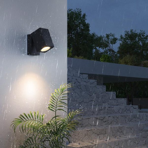 Modern Outdoor Waterproof Square Spotlight Adjustable Angle LED Garden Wall Sconce Lamp - Image 13