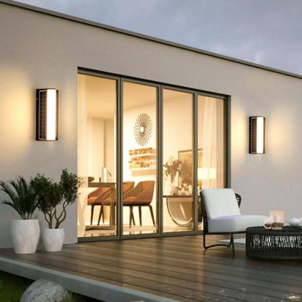Modern Long Acrylic Solar LED Waterproof Outdoor Garden Wall Light - Image 26