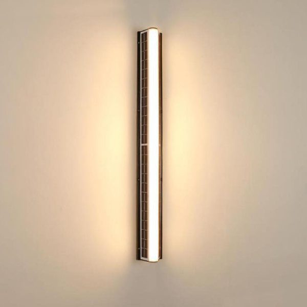 Modern Long Acrylic Solar LED Waterproof Outdoor Garden Wall Light - Image 3