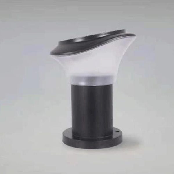 Solar Outdoor Slant Column Post Head ABS LED Patio Landscape Light - Image 5