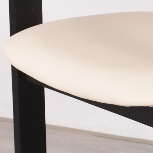 Traditional Chinese Ash Wood Leather Sponge Square Elliptical Dining Chair Backrest Armrest For Dining Room - Image 7