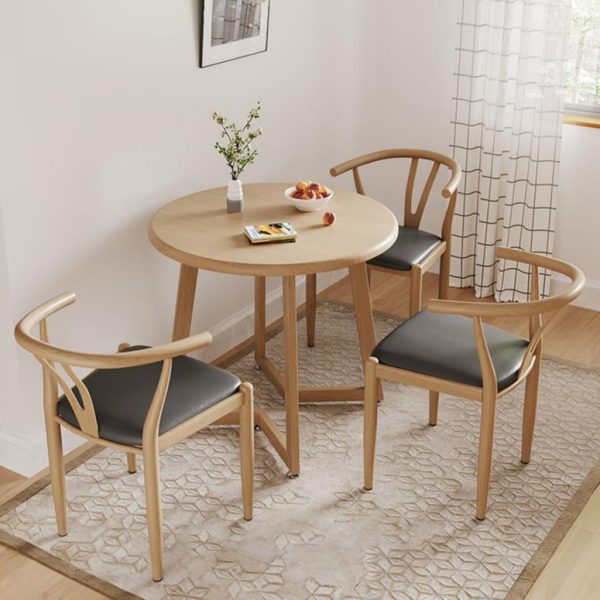 Modern Simplicity Leather Carbon Steel Sponge Square Curved Dining Chair Backrest For Dining Room - Image 12