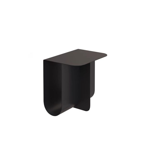 Modern Minimalist Round Rectangular T Shape Iron Stainless Steel End Table 1-Storage For Bedroom - Image 14
