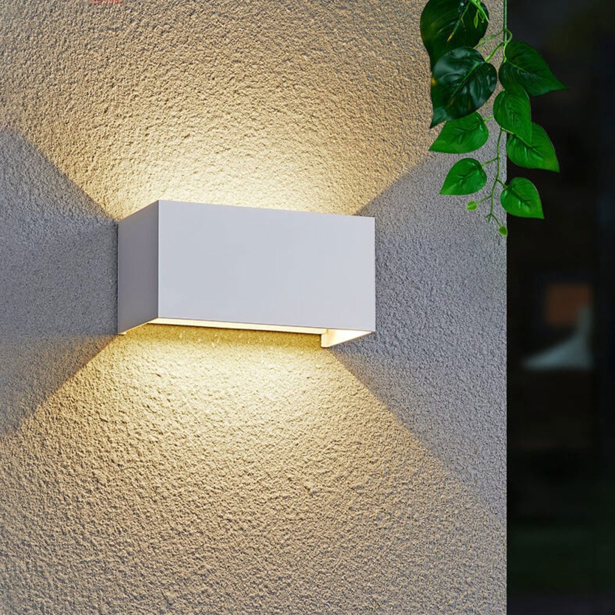 Modern Outdoor Waterproof Rectangular LED Up and Down Illuminated Outdoor Wall Sconce Lamp - Image 13