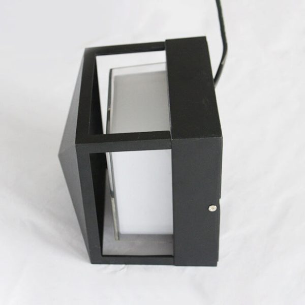 Simple Outdoor Square Aluminum Acrylic Waterproof LED Wall Sconce Lamp - Image 14