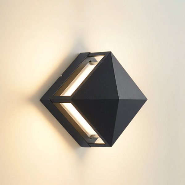 Simple Outdoor Square Aluminum Acrylic Waterproof LED Wall Sconce Lamp - Image 15